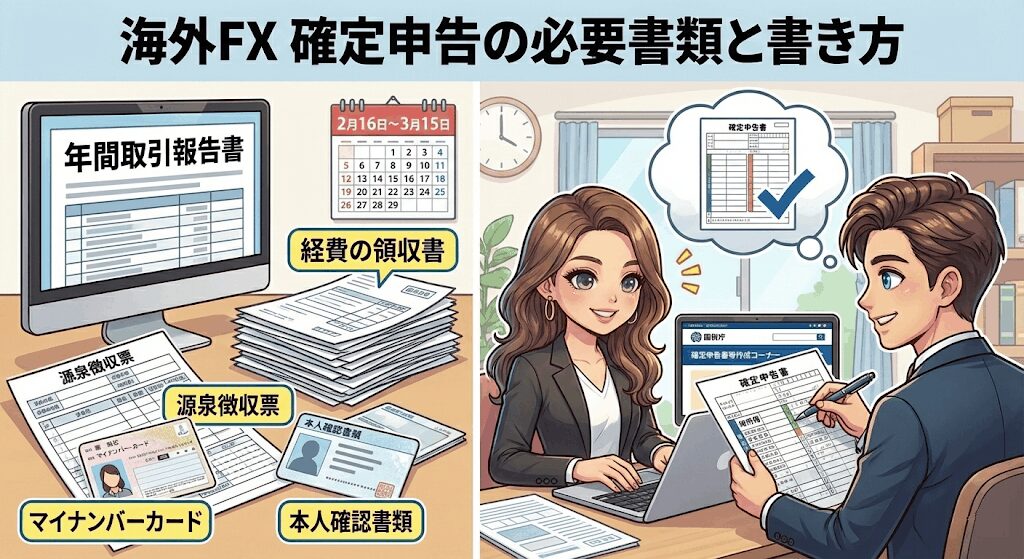 海外fx 確定申告 必要書類 書き方