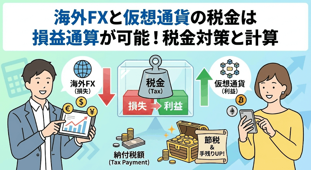 海外fx 仮想通貨 税金 損益通算