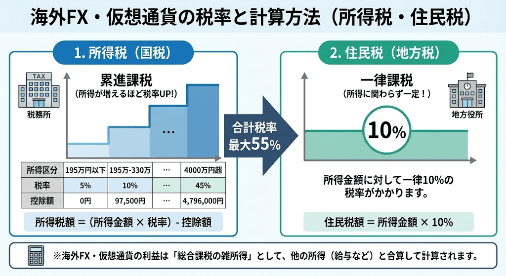 海外FXと仮想通貨の税金は損益通算が可能！税金対策と計算 | シンコー