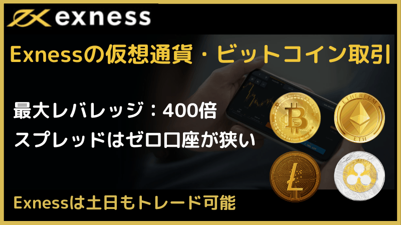 exness 仮想通貨 ビットコイン